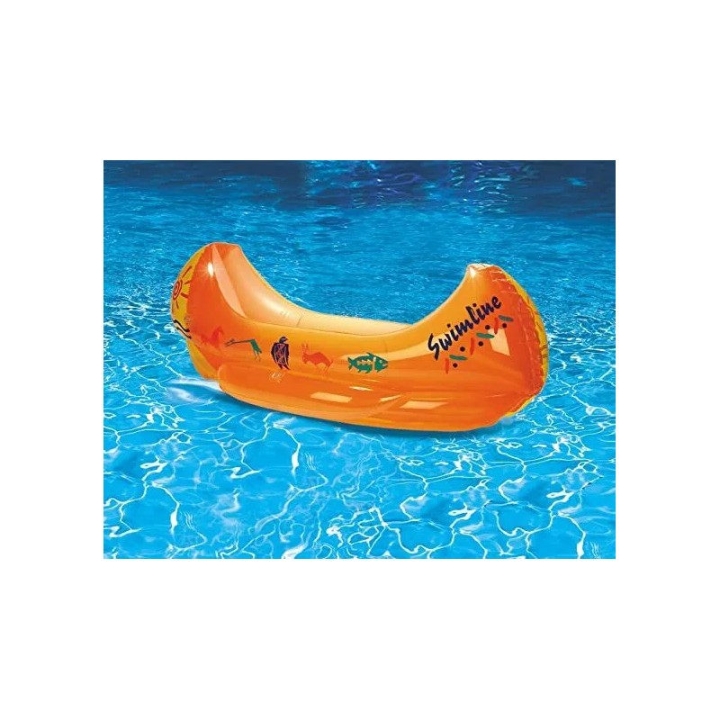 Swimline 48" Kiddie Canoe Pool Float Boat Kayak Beach Inflatable
