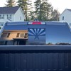 for Dodge Ram 2009-2023 Rear Middle Window Arizona Flag Decals,