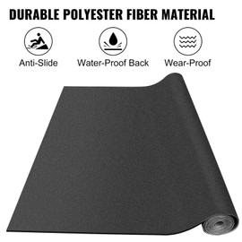 Happybuy Boat Carpet, 6x18 feet Marine Carpet for Boats, Waterproof Black Indoor Outdoor Carpet with Marine Backing Anti-Slide Marine Grade Boat Carpet Cuttable Easy to Clean Patio Rugs Deck Rug