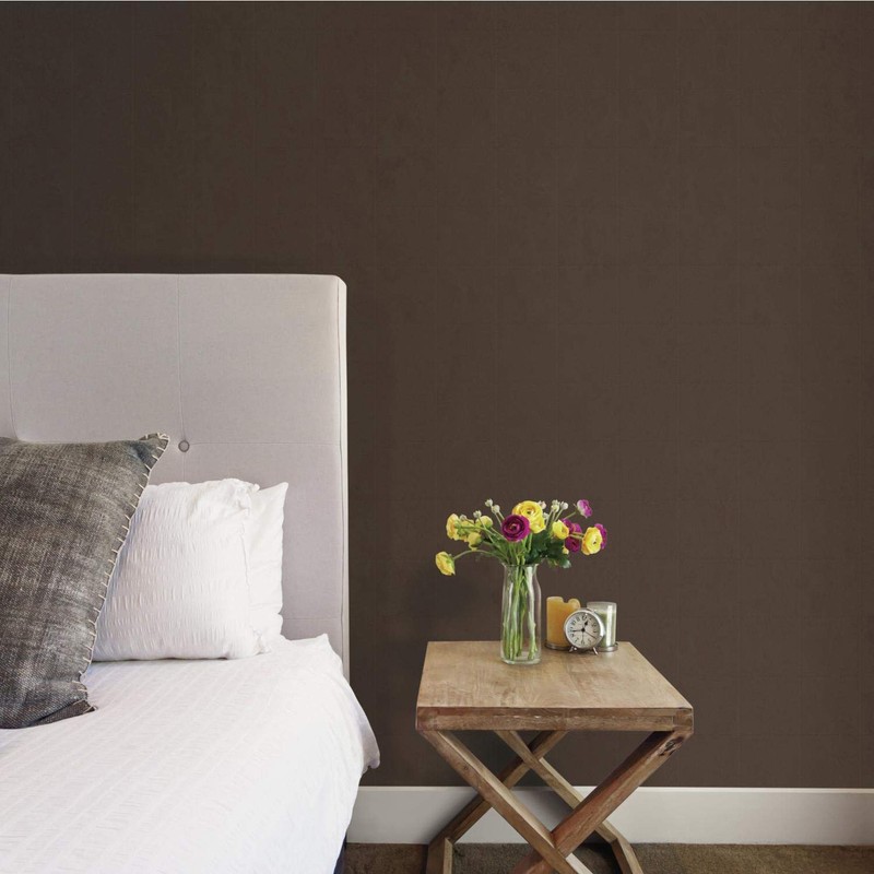 Monogram CW1686N Saddle Stitch High Performance Wallpaper-Brown