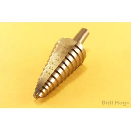 Drill Hog 1/4"-1" Step Drill Bit Step Reamer UNIBIT Cobalt M42 Lifetime Warranty Drill Hog