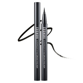 [Vegan Beauty] Cosnori Super Proof Fitting Brush Eyeliner 0.6g, 01 Black, 1 Piece / [비건뷰티] 코스노리 슈퍼프루프 피팅 브러쉬 아이라이너 0.6g, 01 블랙, 1개