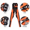 HuLuHouse Pinza Pelacables AutomáTica, pela cables, Naranja
