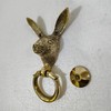 Solid Brass Rabbit Face Door Knocker for Front Door Georgious