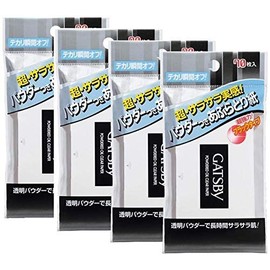 Gatsby Powder Oil Blotting Paper, 70 Sheets x 4 Pieces