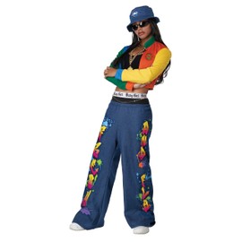 California Costumes Womens 90’S Baby Girl Adult Costume Medium Size 8-10, Multi