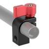 CAMVATE 15mm Single Rod Clamp with two 1/4"-20 Screw hole
