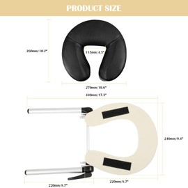 VARIPOWDER Adjustable Massage Table Face Cradle with Pillow Cushion Massage Table Bed Chair Headrest ＆ Face Pillow Massage Platform Head Rest Cushion Cradle for Salon Home Mattress Top Massage Kit