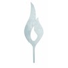 Glorex Metal Flame 270 mm, Silver, 27 x 11.5 x 0.1 cm