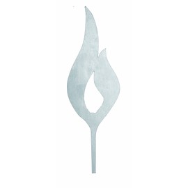 Glorex Metal Flame 270 mm, Silver, 27 x 11.5 x 0.1 cm