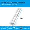 Ignixlite (2PACK) FLS/E9W Fluorescent Bulb,Replacement for Camping Lantern Bulb,4 Pin