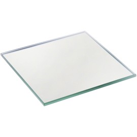 Plymor 3" Square, 3mm Thick Non-Beveled Glass Mirror, Pack of 3