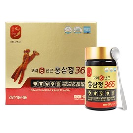 한삼수 고려6년근 홍삼정365 2병 면역력증진 피로회복 홍삼진액 고려홍삼 Hansamsu 6-Year-Old Red Ginseng Extract 365 - 2 Bottles for Immune Boosting and Fatigue Recovery