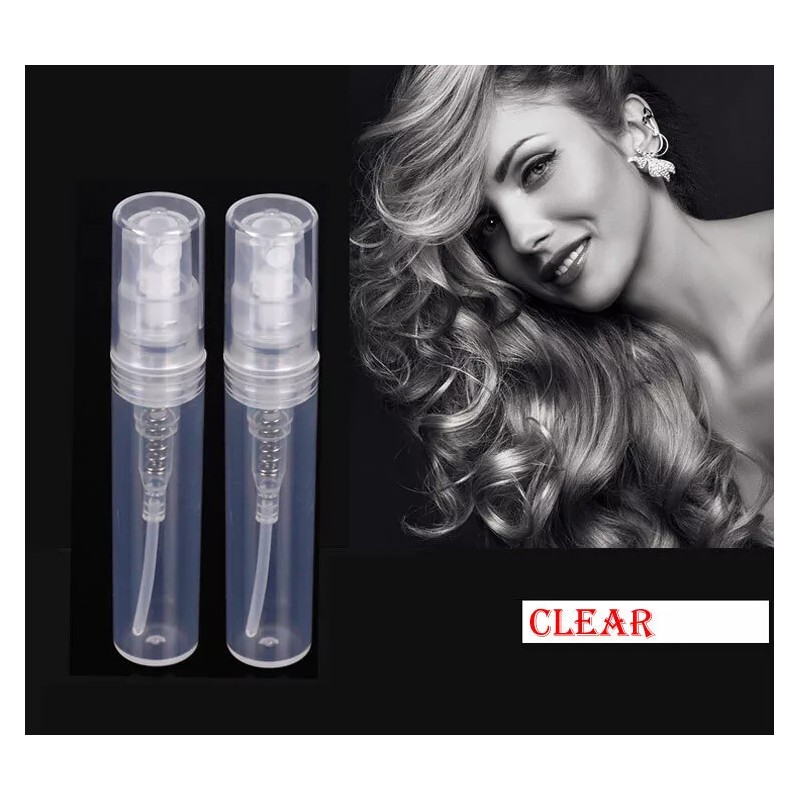 Unbranded (3pcs) Clear Plastic Spray 5ml Bottle Empty Atomizer perfume