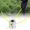 Grass Strimmer Head, Universal Aluminium Trimmer Head with Strimmer Line