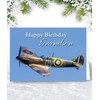 Grandson Spitfire Birthday Card - Medium Sized Card (A5 Size