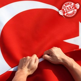 Anley Rip-Proof Double Sided 3-Ply Turkey Flag 3x5 Foot Turkish National Flags