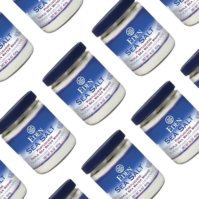 Eden Sea Salt, Hand Harvested Portuguese, Triple Sea Water Washed,