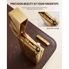 THORENS Crisp Sound Side-Slide Thin Brass Kerosene Lighter, Mermaid Gold
