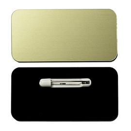 Name Tag/Badge Blanks - 10 Pack - Brushed Gold 1-1/2" X 3", Round Corners, Pin