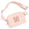 Gitus Belt Bag Fanny Pack Crossbody Bags with Initial Letter