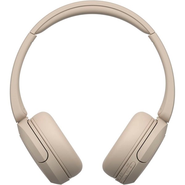 Sony Wireless Headphones WH-CH520: Bluetooth Compatible/Lightweight Design: Approx. 5.1 oz (147 g) / Compatible with a Dedicated App to Customize Your Favorite Sound Quality "Equalizer" Settings/Beige WH-CH520C Small