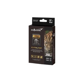 Exascend Catalyst 256GB SDXC UHS-II V60 Memory Card 4K UHD up to 180MB/s Write Speeds UHS-II Class 10 U3 V60 Camera Memory Card