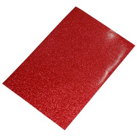 Gorgeous thread (red), glossy, deformation A4 size (approx. 7.9 x 11.8 inches (20 x 30 cm) - 1 individual item, glitter glitter sheet, sticker sheet, cutting sheet, cutting sticker, decoration