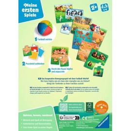 Ravensburger 12010006 Salto con il coniglietto! - I miei primi giochi: per bambini, da 2 anni per imparare i colori, per 1-4 giocatori, regalo per ragazze o ragazzi