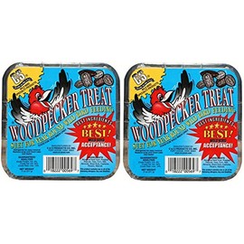 C & S Products Woodpecker Treat Beef Suet,Corn,Oats,Peanuts,Pecans 11 Oz