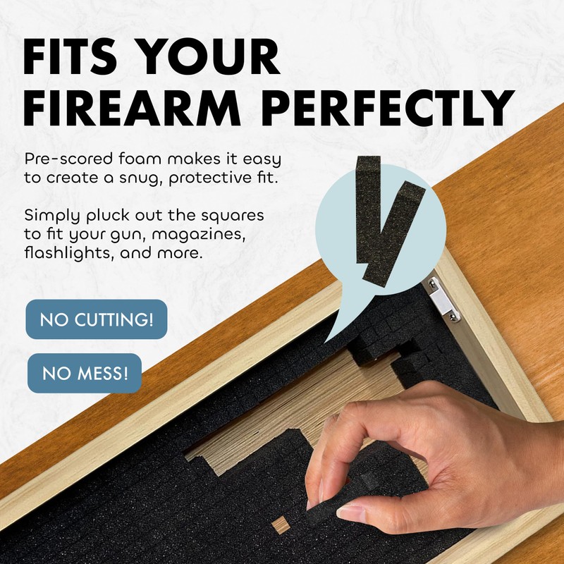 American Flag Hidden Gun Safe - Quick Access Hidden Gun