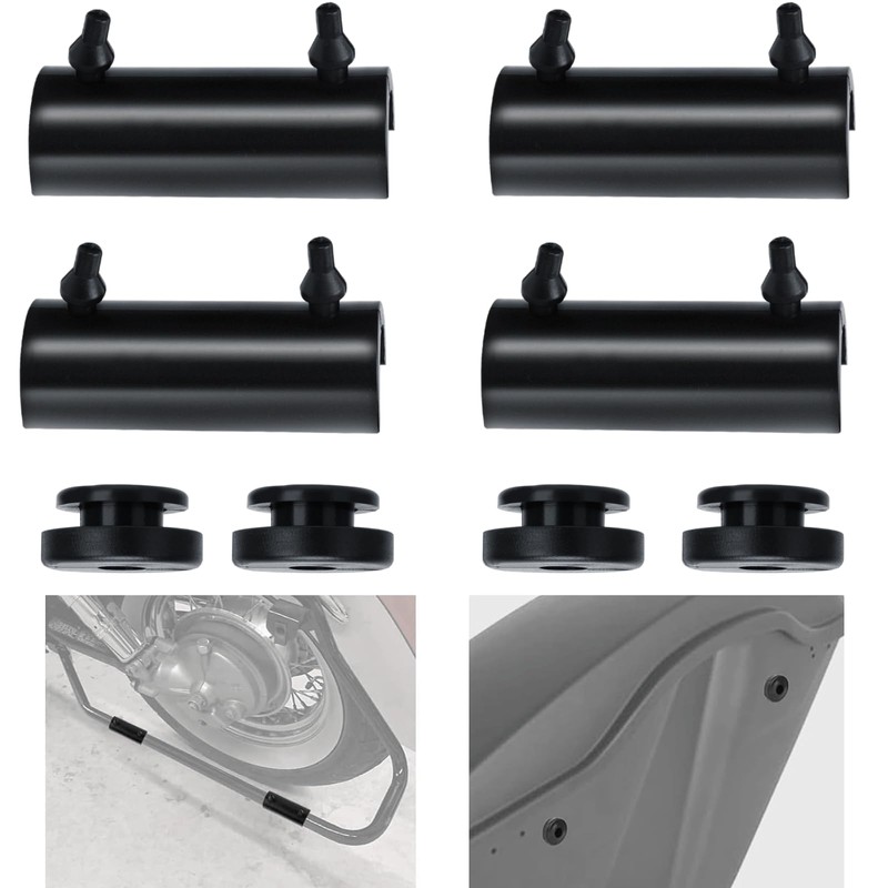 VPZMT Rubber Mounts Support Cushion Hard Saddle Bags for Harley