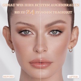 Augenbrauenstift, Eyebrow Pencil-Microblading Augenbrauenstift mit 4-Zinken-Micro-Gabelspitzen Augenbrauenstift Wasserfest und wischfester für perfekt definierte Augenbrauen (Dunkelbraun)