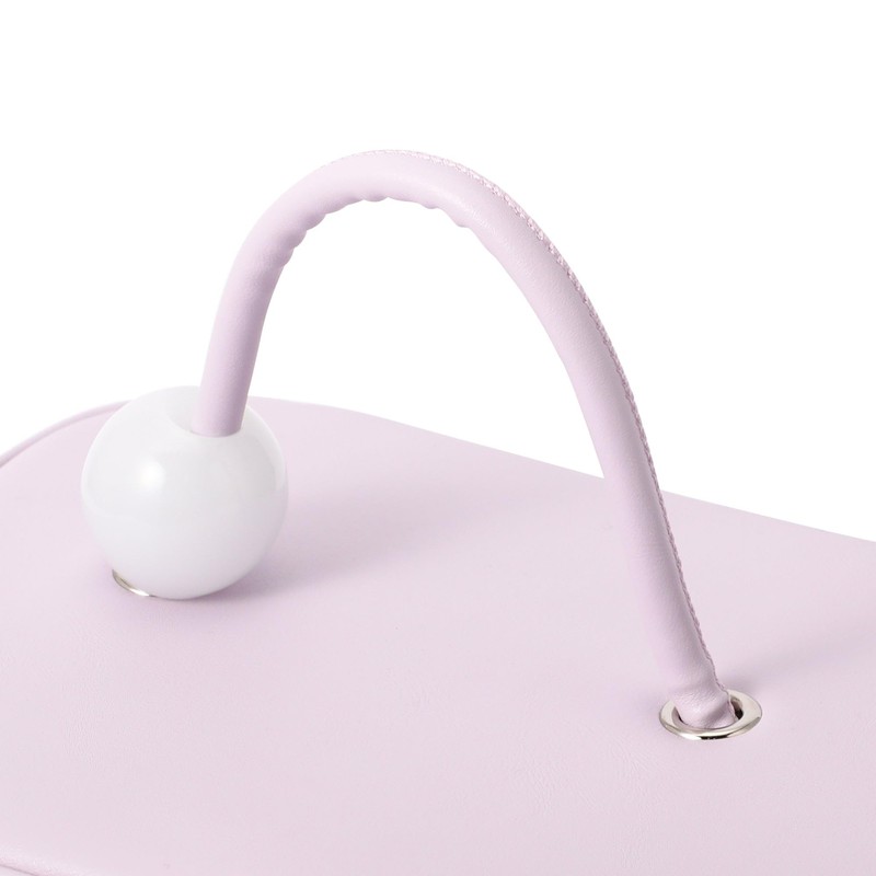 Francfranc French Wave Shape Vanity Pouch, Large, light purple