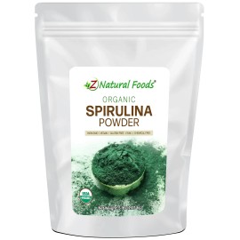 Z Natural Foods USDA Organic Raw Spirulina Powder Non-GMO Chemical Free 5lb Bag