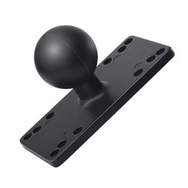 Strg 1.5" Ball Mount with Rectangular Plate Base, C Size AMPS Ball Mount Base Fish Finder Mount Compatible with RAM 1.5" Double Socket Arm Systems
