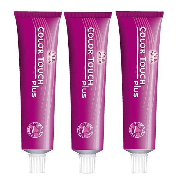 Wella Professionals Color Touch Plus 88/03 Light Blonde Intensive Natural Gold 60 ml Pack of 3