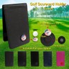 PINMEI Golf Leather Scorecard Holder Cover Yardage Book Cover with