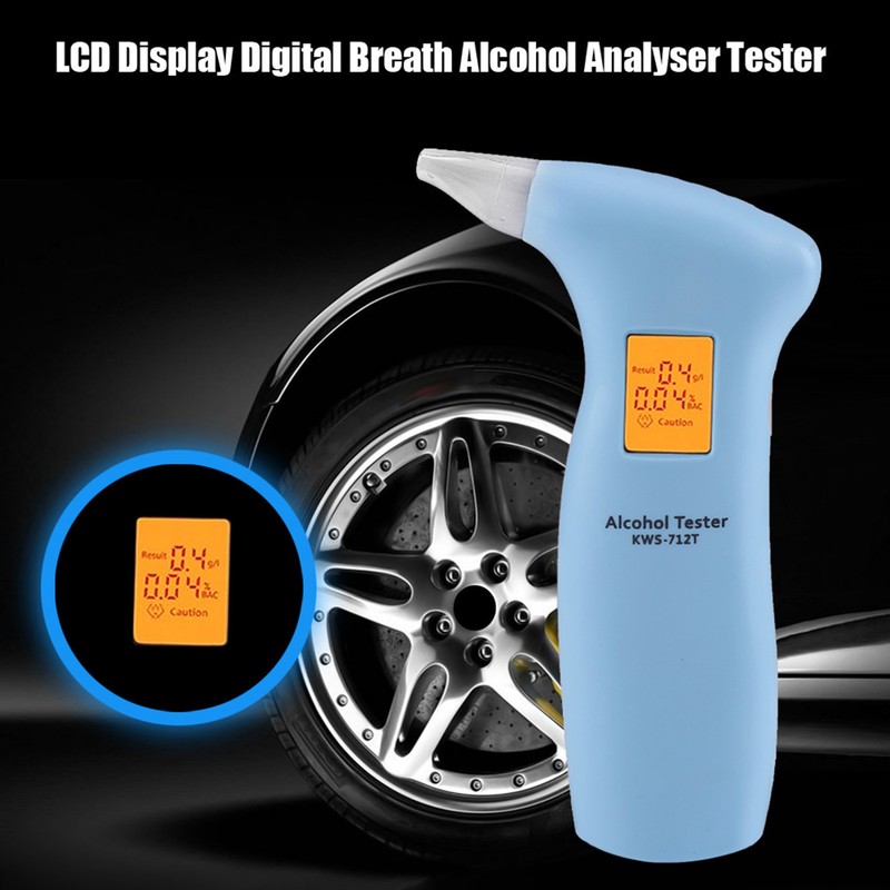 LCD Display Digital Alcohol Test Detector Breath Alcohol Analyser Tester