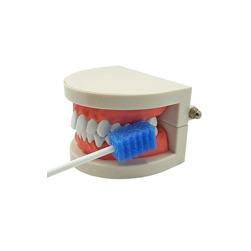 Oral Care Swabs Disposable- Blue 100 Counts