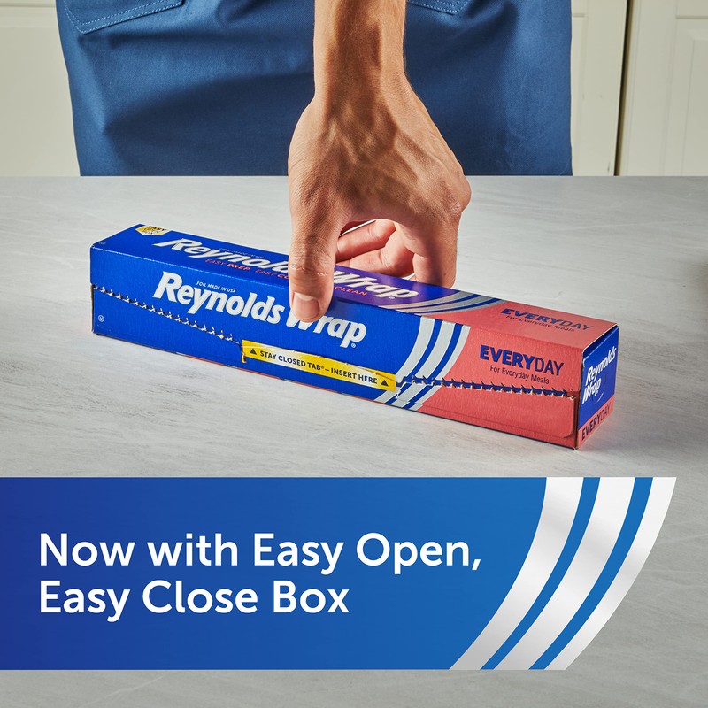 Reynolds Wrap Everyday Strength Aluminum Foil Roll, Freezer Safe and
