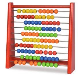 Eichhorn 100003405 Wooden Counting Frame with 100 Wooden Balls, 5.5 x 24 x 23 cm, Abacus