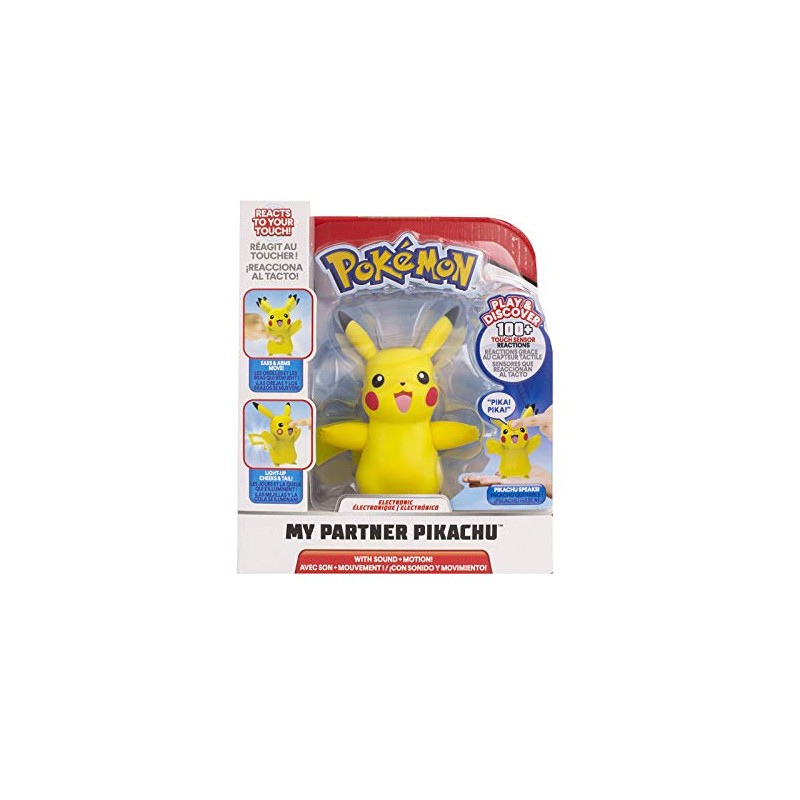 Wicked Cool Toys Pokémon My Partner Pikachu Mechanical Action Figure: