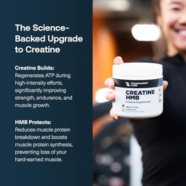 Transparent Labs Creatine HMB - Creatine Monohydrate Powder with HMB for Muscle Growth, Increased Strength, Enhanced Energy Output, and Improved Athle