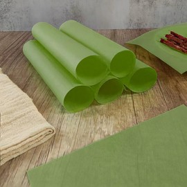 Nanaiche 100Pcs Wax Paper Sheets for Food, Basket Liners, Greaseproof Deli Wrapping Sheets, Grass Green (8.7 * 8.7 In)