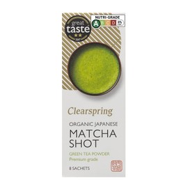 Clearspring Organic Japanese Matcha Shot - Premium Grade 8x1g Sachets
