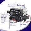 WASSERMANN RV Water Pump 12 Volt DC 3.0GPM 55PSI,Water Pressure