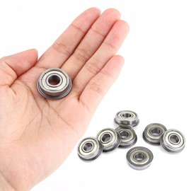 10pcs Mini Ball Bearing F608Z Shielded Steel Flanged Ball Bearings 8 * 22 * 7mm