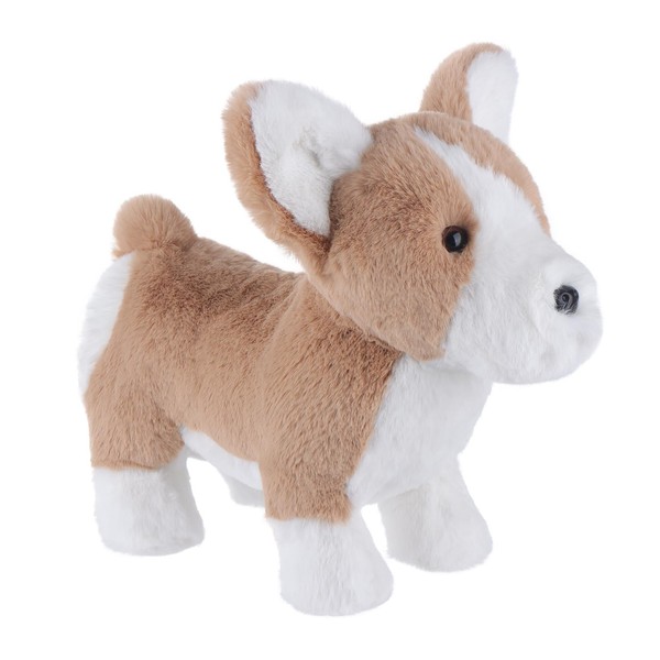 Apricot Lamb Toys Plush Brown and White Corgi Puppy Dog