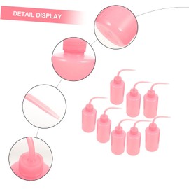 Botella Exprimible para Lavado de Pestañas 250ml Línea de Medición, Boca Curva, Anti-goteo y Material Abs Flexible para Limpieza Profesional de Pestañas